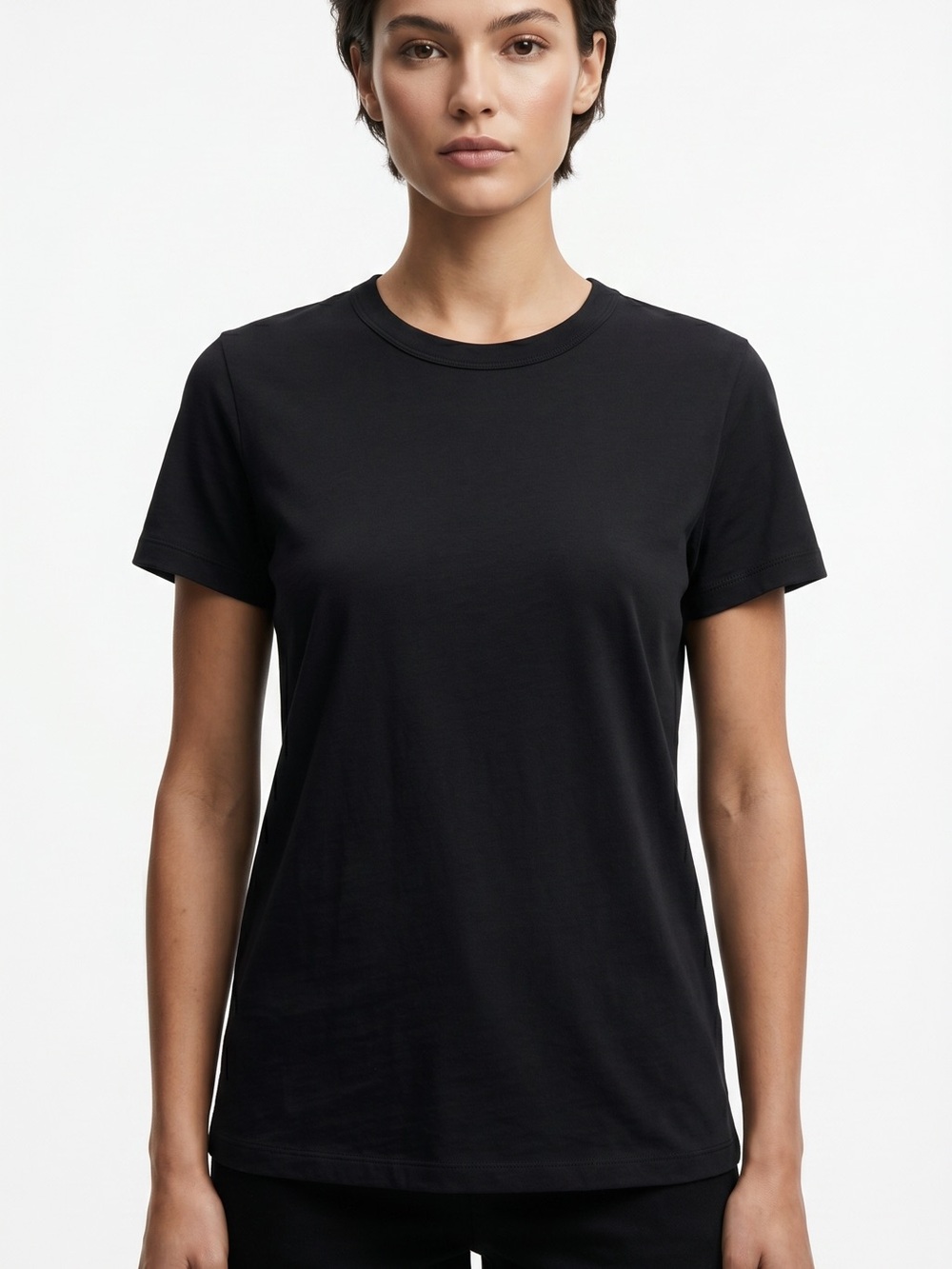 ANTHROPOLOGIE | Suede T Shirt Sz M